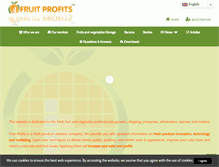 Tablet Screenshot of fruitprofits.com